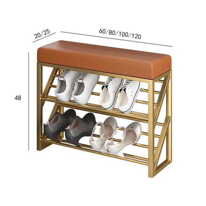 Light Luxury Porch For Shoe Stool Modern Narrow Door Storage Shoe With Clothes Rack Integrated Household For Storing Shoes