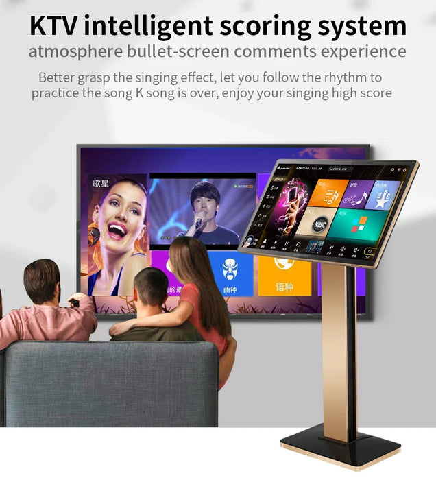 New Version InAndOn 21.5 Inch Karaoke Machine Professional Karaoke Player 6T Touch Screen Home Jukebox InAndOn Karaoke System