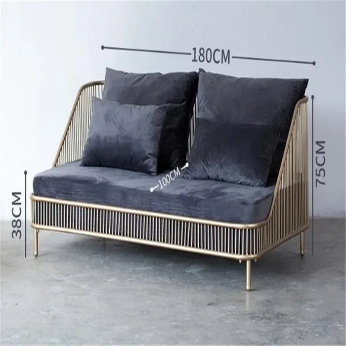 4pcs Set Multifunctional Sitting and Sleeping Living Room Small Apartment Modern Mocorro Nordic style Fabric Sofa Bed