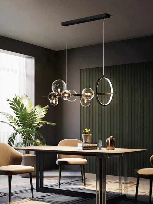 Modern LED Novelty Glass bubble Chandelier Nordic Dining room Lamp Office lighting Kitchen Island Home Decoration Hanging lights