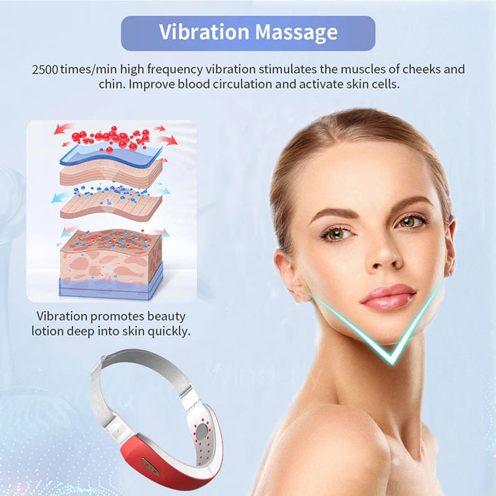 Personal V Shape Face Lift Meter Chin EMS Facial Massager Lifting V Line Up Beauty Tool SkinCare Instrument Face Massager