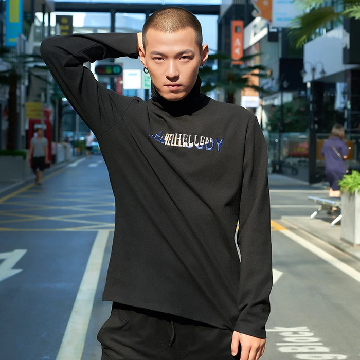 Hellen&Woody Men Clothing Spring and Autumn New Turtleneck Bottoming Sweater Fashion Casual Slim Cotton for Commute 1919012