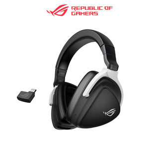 ASUS ROG Delta S Gaming Headset Lightweig with 2.4 GHz Low-latency Wireless Earphones for Phone/PC//PlayStation Nintendo Switch