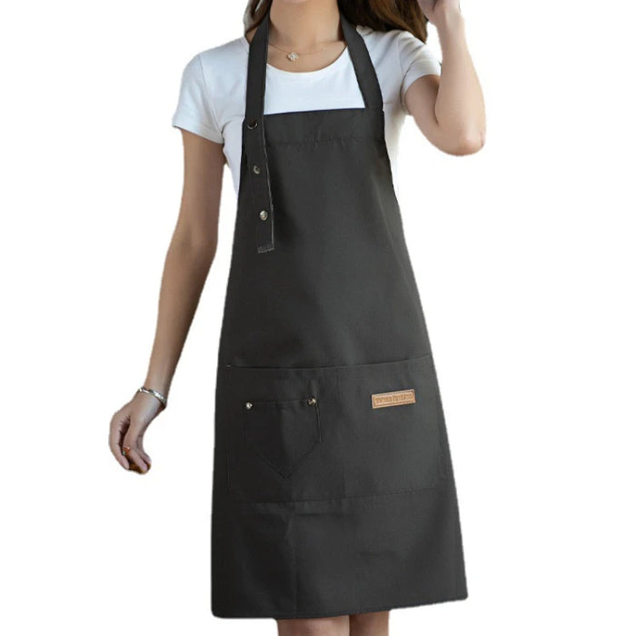 Simplicity Sleeveless Apron Antifouling Kitchen Household Cleaning Tools Waterproof Grease Canvas Apron Dining Room Work Clothes