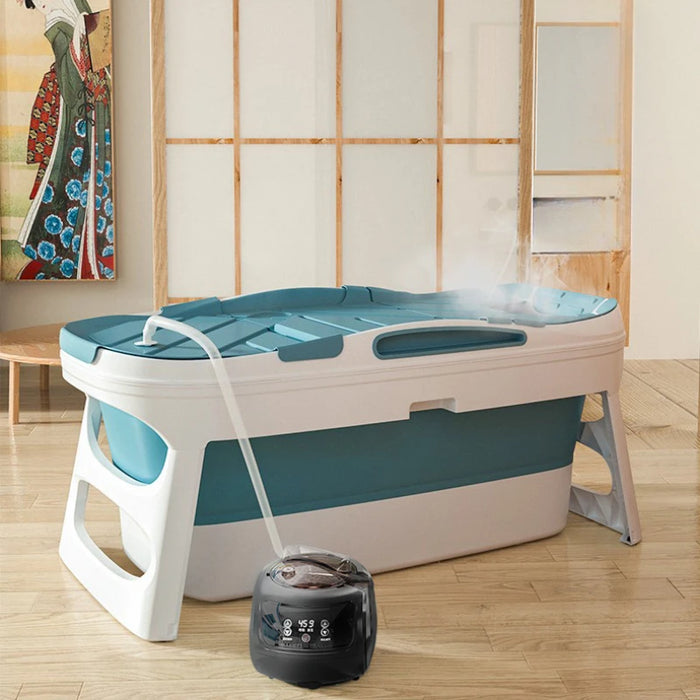 Hair Wash Tub Fomentation Machine Folding Bath Body Bucket Water Heated Bathtub Portable Swimming Collapsible Bathtub Home Spa