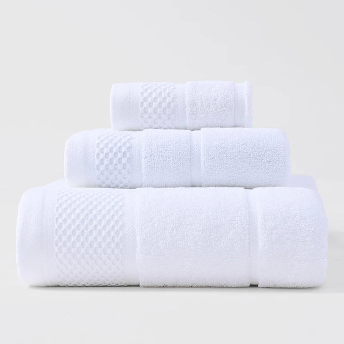 100% COTTON FACE TOWEL FOR KIDS ABSORBENT SOFT FAMILY BATHROOM HOTEL SPA THICKENED BATH TOWEL SET ADULT 35X35 35X75 70X140CM