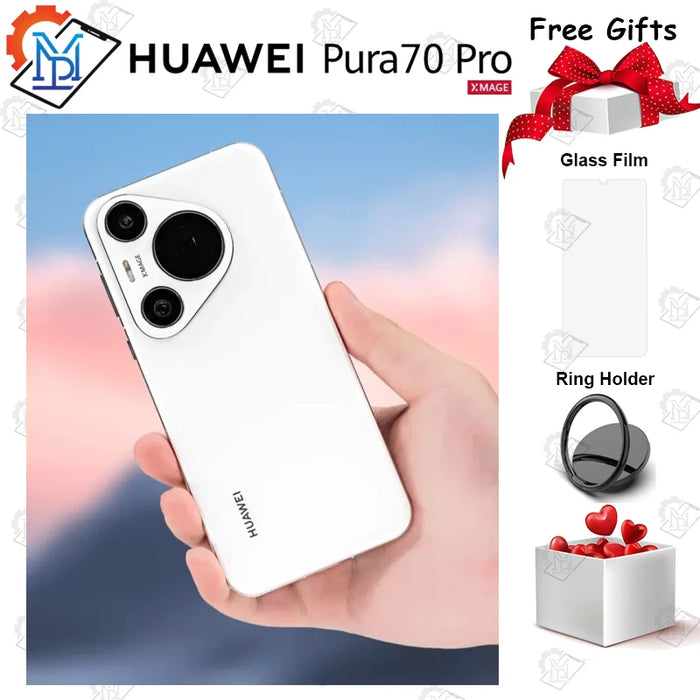 Original Huawei Pura 70 Pro 6.8 Inches Kunlun Glass 2 Screen Kirin 9010 Octa Core HarmonyOS 4.2 Cam 5050mAh NFC Smartphone