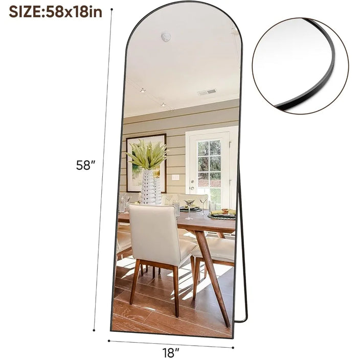 Floor Mirror with Stand,full Length Wall Mirror,length Standing Mirror,bedroom Living Room Wall Mirror,flange Frame