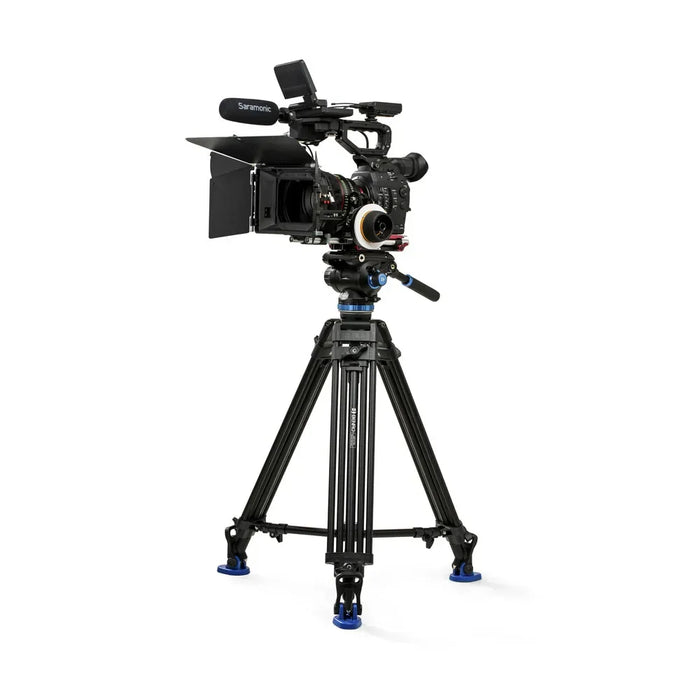 Free Shipping Camcorder Tripod Professional Camera Video Tripod Dual Stage Aluminium Alloy Tripod With S8Pro Head