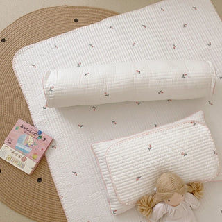 Korean Quilted Baby Bed Sheet for Babies Floral Bed Linen Cotton Cot Crib Cradle Sheets for Bed Mattress Cover Bedding Sheet