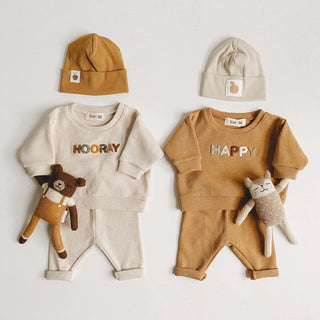 Fashion Kids Clothes Set Toddler Baby Boy Girl Pattern Casual Tops + Child Loose Trousers 2pcs Baby Boy Designer Clothing Outfit