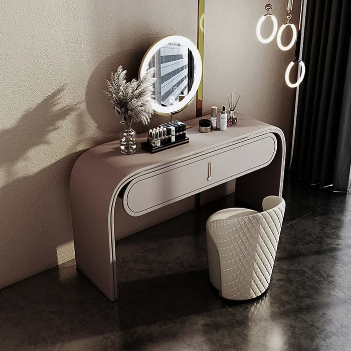 2022 New Online Red Light Luxury Modern Dressing Table Bedroom Dressing Table Premium Dressing Table