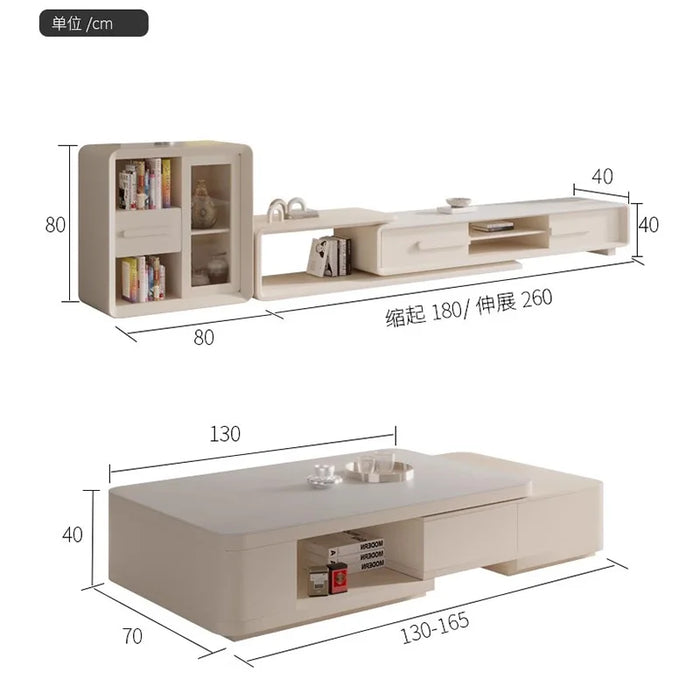 Simple Organizer Coffee Table Modern Luxury Square Japanese Coffee Table White Drawers Mesa De Centro De Sala Furniture