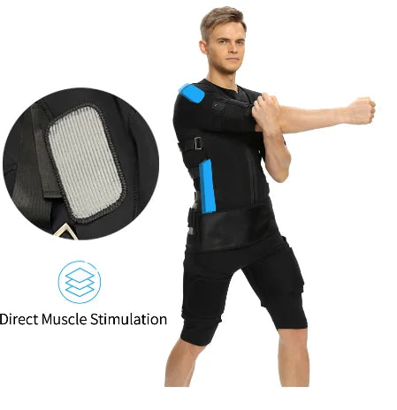 Ems exercise fitness session workout vest trainers   whole body muscle stimulation suit