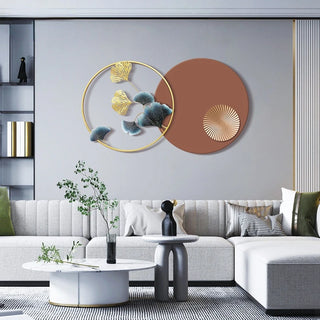 Light Luxury Simple Wall Decoration Draw Living Room Background Wall Pendant Three-dimensional Iron Art Wall Restaurant Ornament