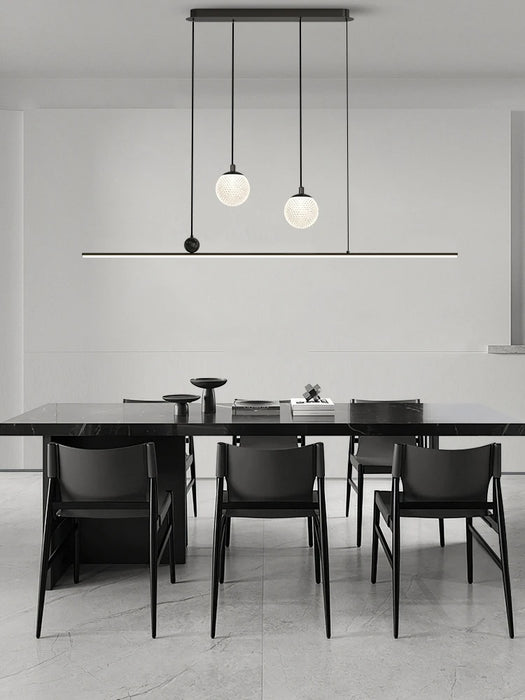 Modern Simple Dining room Chandelier ceiling Nordic LED Hanging lights Black Table Bar Kitchen Island Home Deco Fixtures