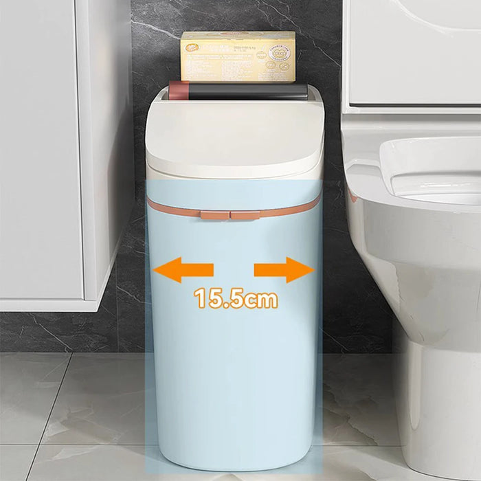 13/15L Storage Wastbasket Toilet Press Trash Can with Lid Bathroom  Narrow Garbage Can Recycle Bin Living Room Dustbin Waste Bin