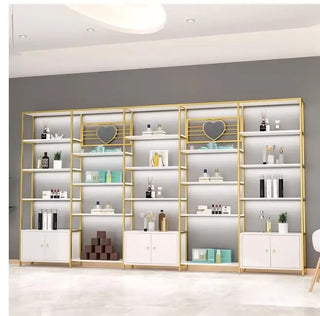 Display cabinet cosmetics store hair salon nail beauty makeup skin care display stand craftsman shelf