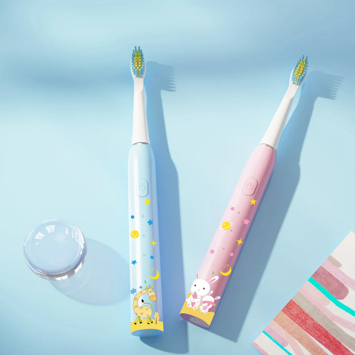 Hot Sale Waterproof Sonic Electric Toothbrush Rechargeable Cartoon Smart Children Toothbrushes For Kids