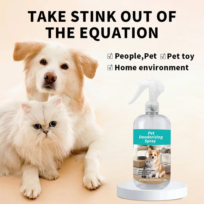 500ml Pet Deodorant Spray Perfume Sterilizes Removes Odors Indoor Houses Remain Fresh Eliminates Odors of Animal Feces