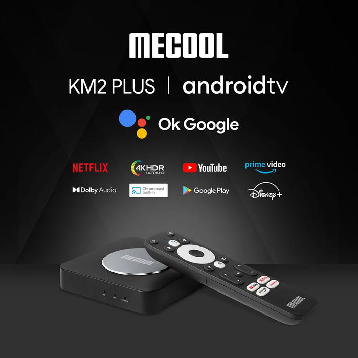 Mecool KM2 Plus 4K ATV Box Amlogic S905X4 Google Netflix Certified  Android 11 TV Box Update From KM2 Media Player USB3.0 BT5.0