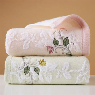 68x34cm High Quality Cotton Towel Embroidered Men's and Women's Towel Hotel Towel Adult Soft Absorbent Household Wash Towel