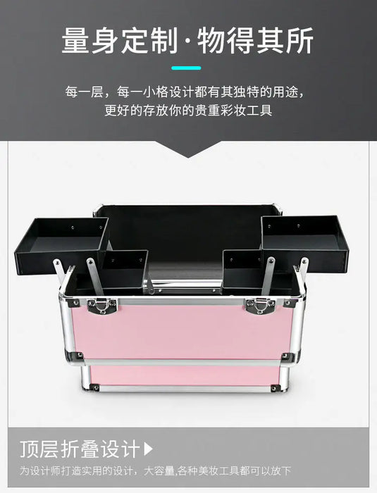 Nail embroidery and makeup artist makeup box Portable hair salon toolbox Nail toolbox Outdoor stall box