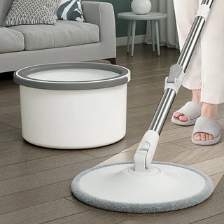 Mops Floor Cleaning Water Separation 360 Spin Mop with Bucket Microfiber Lazy No Hand-Washing Automatic Dewatering Squeeze Broom