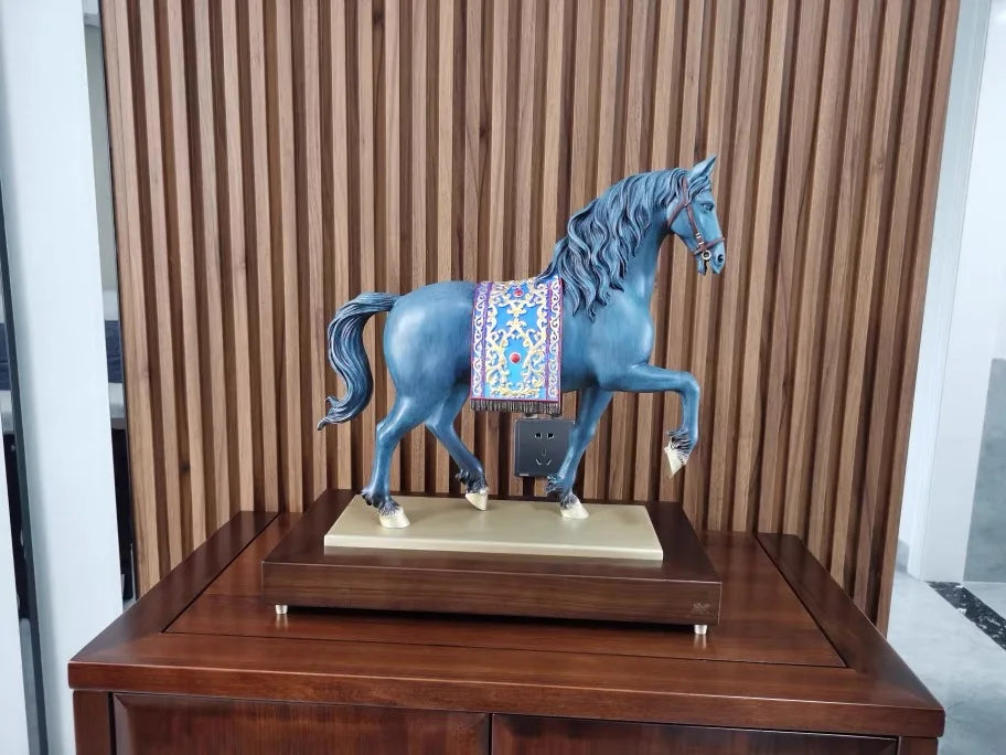 2024 TOP foreign business honored guest GIFT Home company finance officialdom boss High grade decorative horse copper sculpture