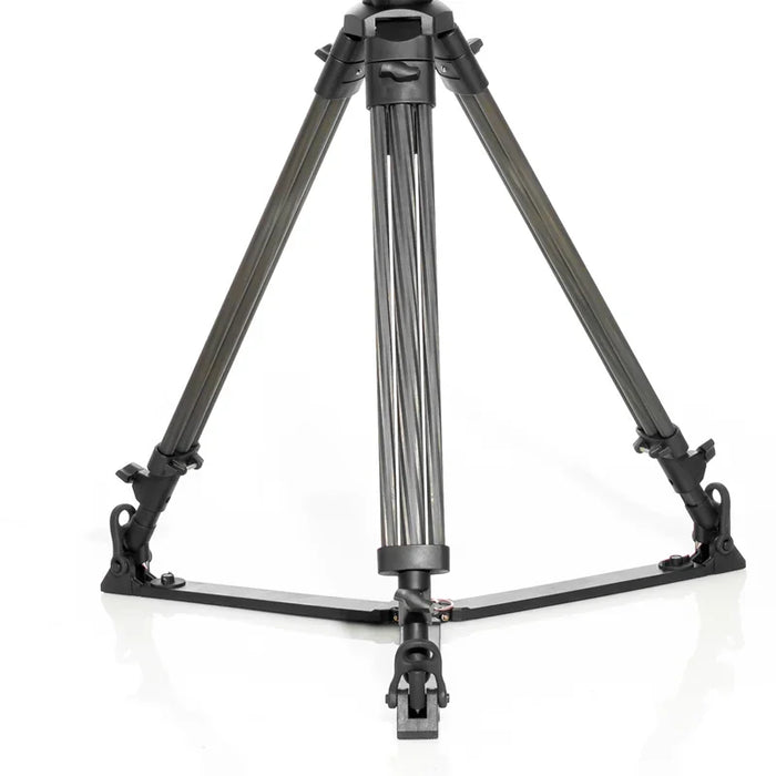 Professional Movable Heavy Duty Carbon Fiber flexible Camera tripod With Fluid Head Sachtler Design