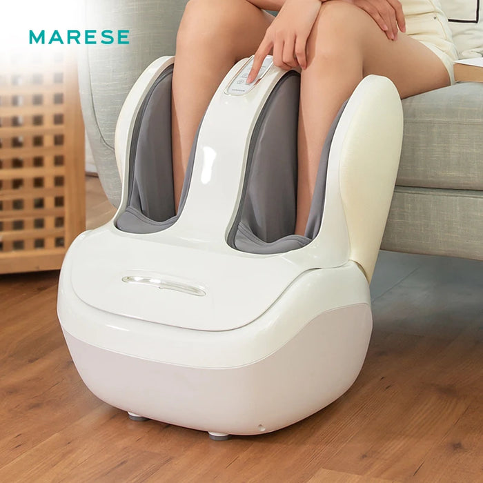 MARESE Electric Calf and Foot Massage Machine Vibration Shiatsu Air Compression Heat Rolling Kneading Leg Beauty Massager K16