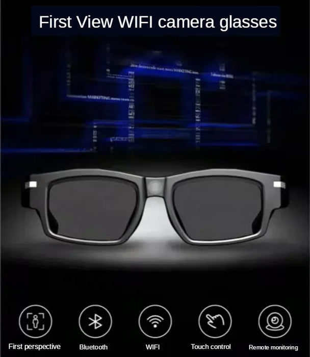 Multifunctional  Bluetooth glasses, WiFi with camera can be connected to the Internet video live polarized sunglasses