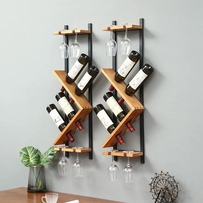 Wall-Mounted Storage Rack Wall Decorations Creative Restaurant Display Rack Wine Cupboard Wine Glass Holder Upside down