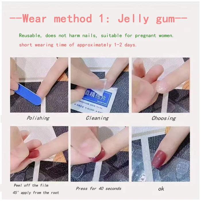 Genshin Impact Zhongli False Nail for Girl Boy Player 100% handmade designer Wearing Fake Nail Video Game animes Patches Jewelry