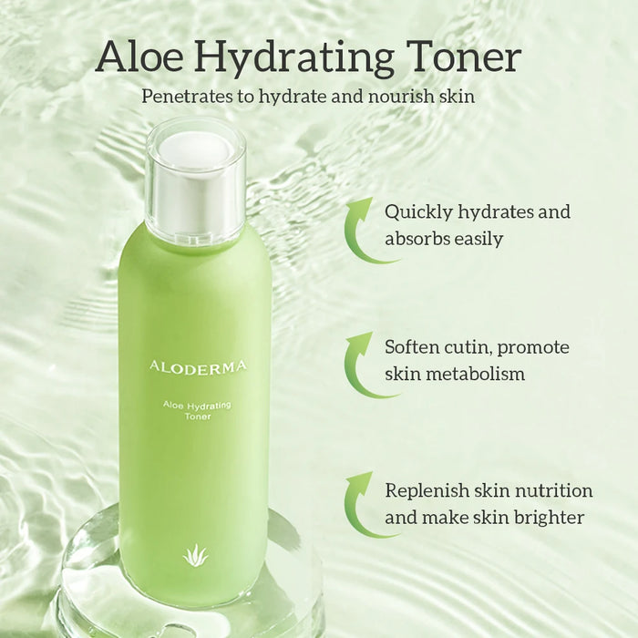 ALODERMA Organic Aloe Hydrating Toner Natural Aloe Vera Nourishes Skin Quickly Hydrates Absorbs Easily For All Skin Types 120ml