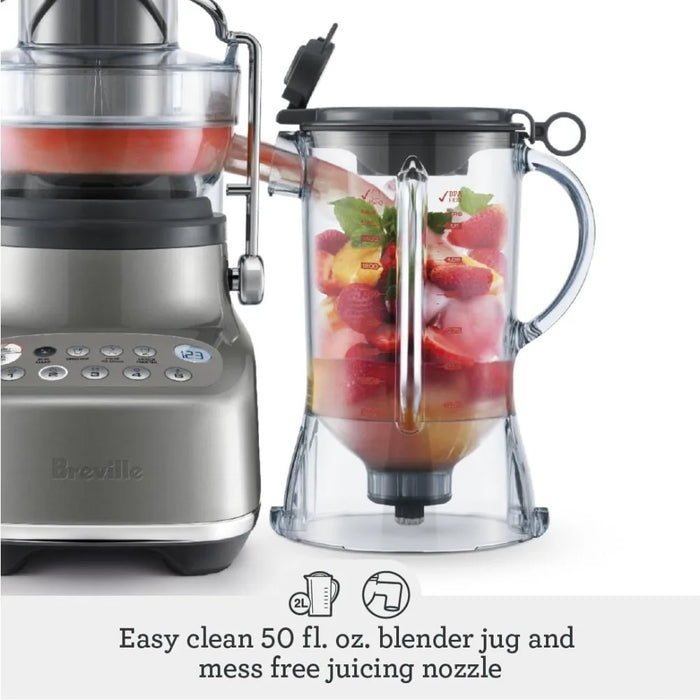 Multi functional blender and juicer button program for family gatherings, casual gray, free shipping