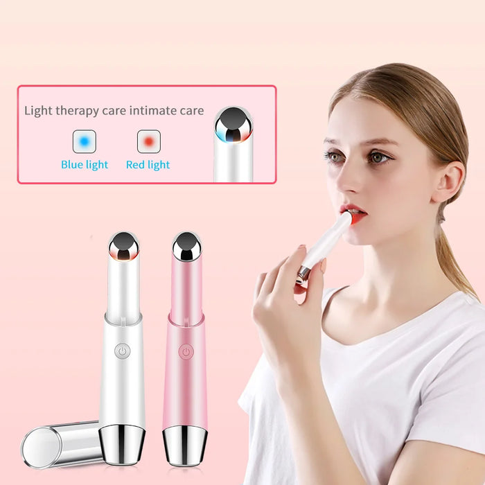 RTS Korea  Portable ion Induction remove dark eye Wrinkle Remover Heating Eye Massager