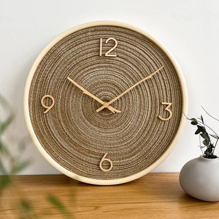 Solid Wood Wall Clocks Living Room Silent Personality Wooden Clock Household Nordic Modern Simple Hanging Watch Decorative Art