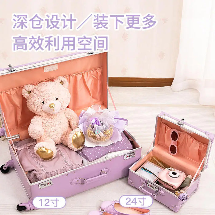 High appearance level luggage trolley case Female 20 "suitcase Student Travel case Password case New 20/26"