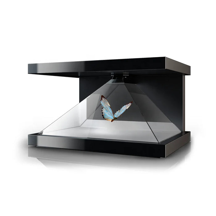 3D Holographic Projection Tempered Glass Showcase Hologram Pyramid Box Advertising