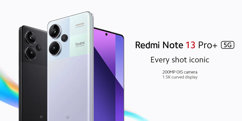 Global Version Xiaomi Redmi Note 13 Pro Plus 5G 200MP OIS Camera 120Hz 1.5K Curved Display MediaTek Dimensity 7200-Ultra IP68