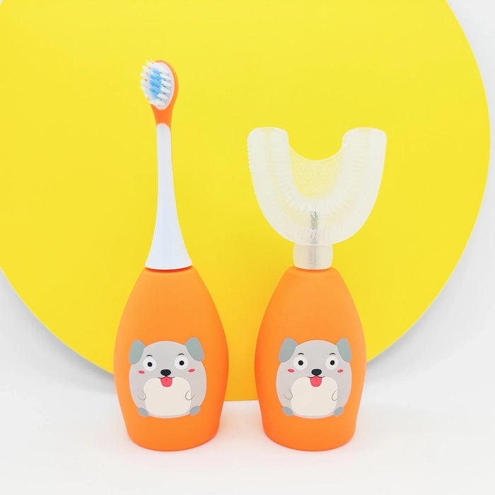 Cartoon Toothbrush Automatic Brush Kid Electric Toothbrush China Soft Waterproof Power Battery Time Parts