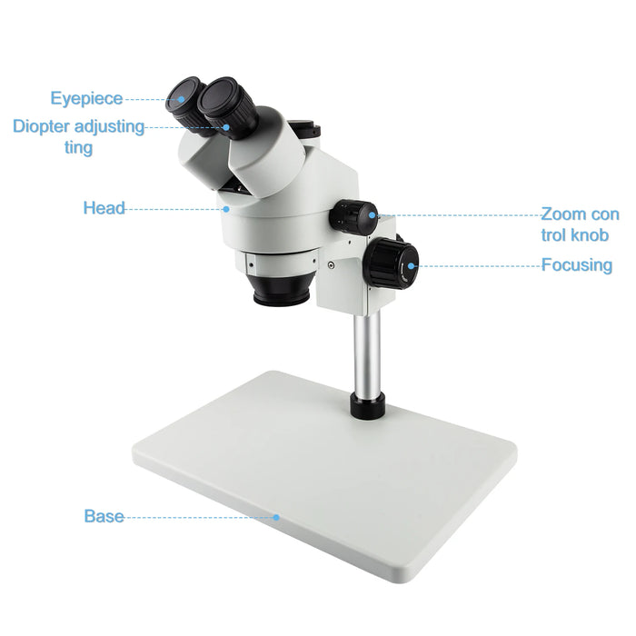 Jewelry appraisal 3.5X-270X Industrial Trinocular Stereo Zoom Microscope with 4K 48MP Digital Camera