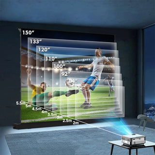 Cheap 72 Inch Floor Rising Projector Screen 8K HD Home Decor Motorized Projector Screen
