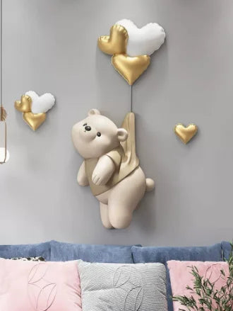 Elf Rabbit Energy Bear 3D 3D relief wall decoration wall decoration pendant bedroom room wall decoration