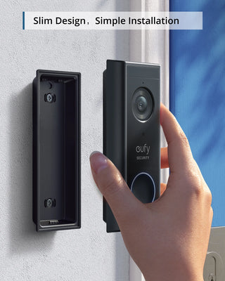 eufy Security Battery Video Doorbell Kit Wire-Free Doorbell Wireless Chime Wi-Fi Connectivity 1080p Resolution No Monthly Fee