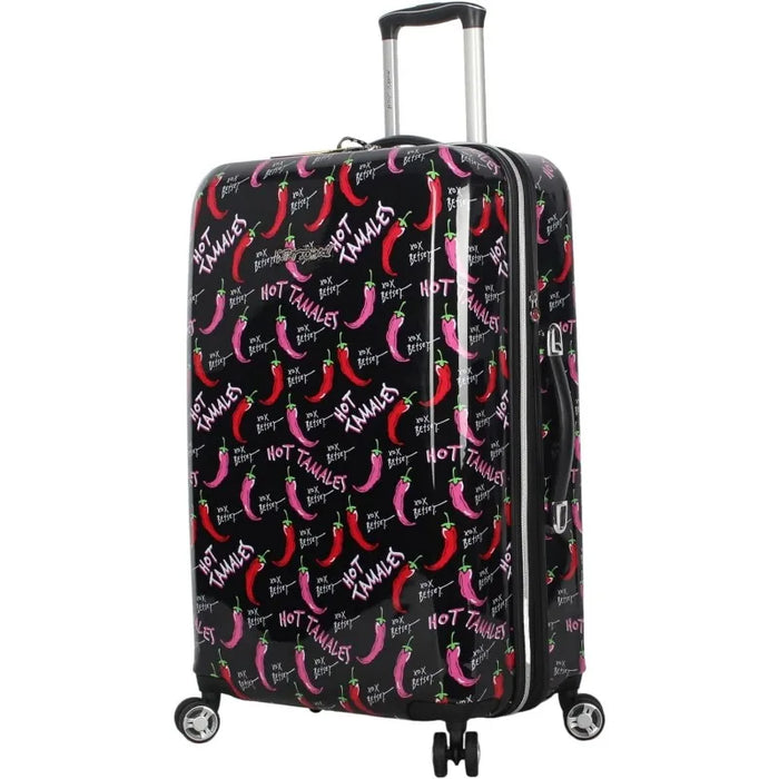 26 Inch Checked Luggage Collection - Expandable Scratch Resistant (ABS + PC) Hardside Suitcase - Designer Lightweight Bag