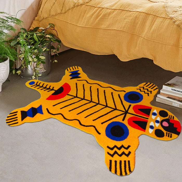 Art Carpet Irregular Shape Tiger Animal Pattern Living Room Rug Fluffy Non Slip Bedroom Lounge Sofa Coffee Table Mat Customized