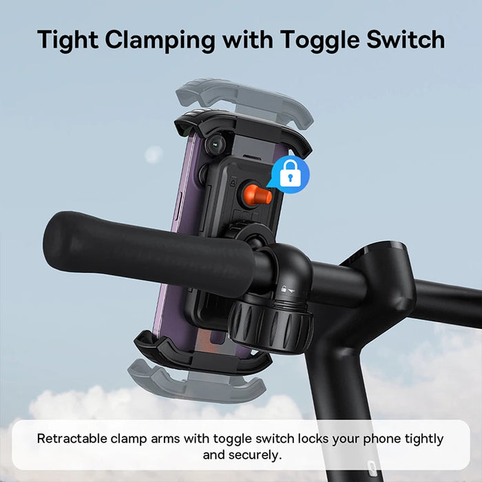 Baseus Universal Motorcycle Bike Phone Holder Handlebar Stand Bicycle Phone Mount Bracket For Xiaomi Huawei iphone 15 14 pro max