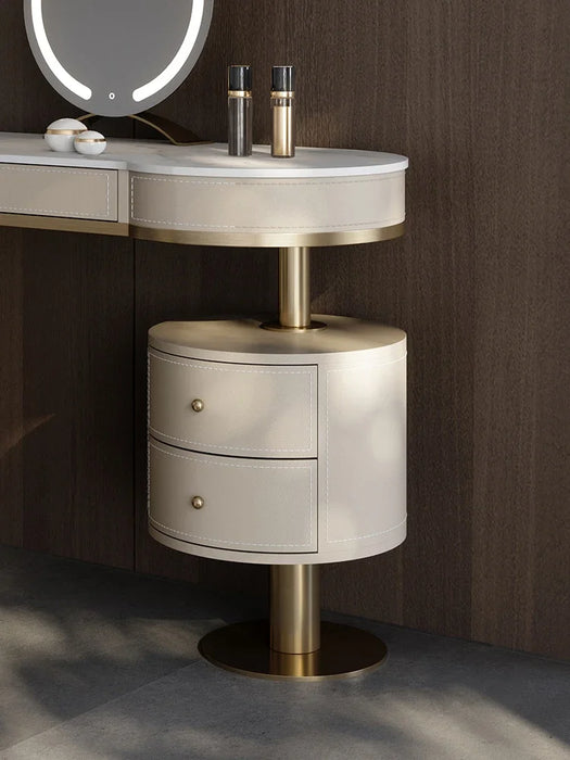 Light luxury dressing table integrated high-end storage locker master bedroom minimalist dressing table